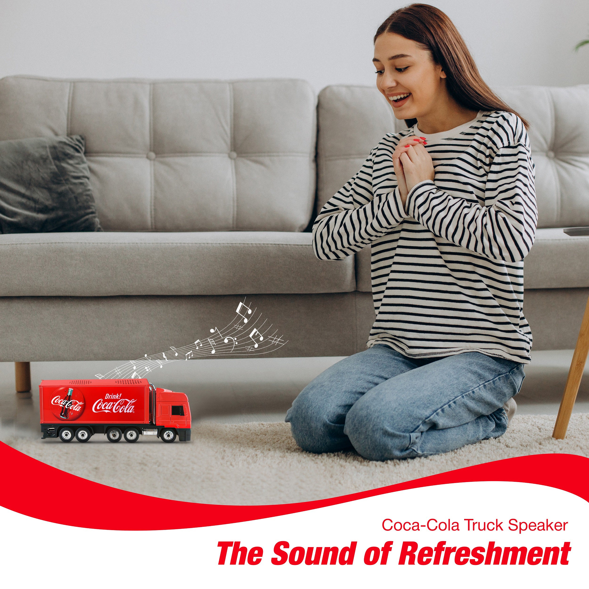 Coca-Cola Truck Shaped Bluetooth Speaker with FM Radio Mode